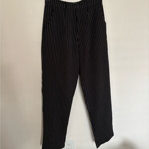 Women’s Vintage Black Pinstripe Pants